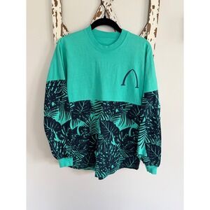 Disney Resort Spirit Jersey Aloha Aulani Botanical Leaf Print Size XS